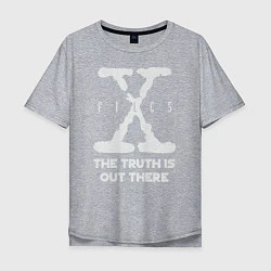 Футболка оверсайз мужская X-Files: Truth is out there, цвет: меланж