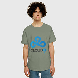 Футболка оверсайз мужская Cloud9, цвет: авокадо — фото 2
