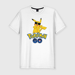 Футболка slim-fit Pokemon GO, цвет: белый