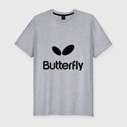 Мужская slim-футболка Butterfly Logo