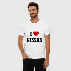 Футболка slim-fit I love Nissan, цвет: белый — фото 2