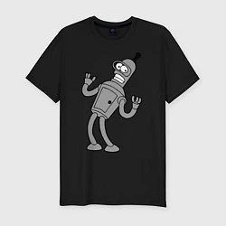 Мужская slim-футболка Bender Error
