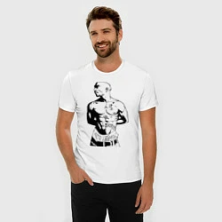 Футболка slim-fit 2pac, цвет: белый — фото 2