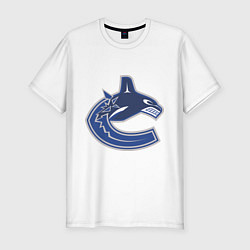 Футболка slim-fit Vancouver Canucks, цвет: белый