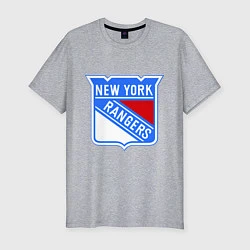 Мужская slim-футболка New York Rangers