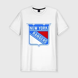 Футболка slim-fit New York Rangers, цвет: белый