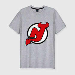 Футболка slim-fit New Jersey Devils, цвет: меланж