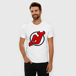 Футболка slim-fit New Jersey Devils, цвет: белый — фото 2