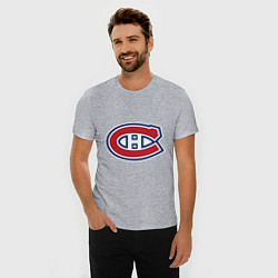 Футболка slim-fit Montreal Canadiens, цвет: меланж — фото 2