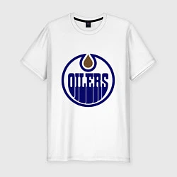 Мужская slim-футболка Edmonton Oilers