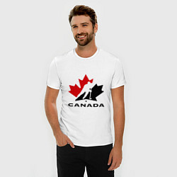 Футболка slim-fit Canada, цвет: белый — фото 2