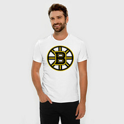 Футболка slim-fit Boston Bruins, цвет: белый — фото 2