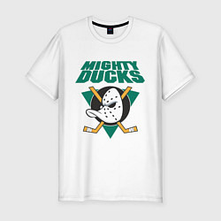 Мужская slim-футболка Anaheim Mighty Ducks