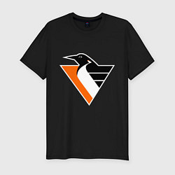 Мужская slim-футболка Pittsburgh Penguins