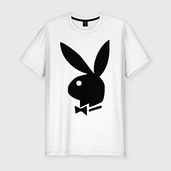 Футболка slim-fit Playboy, цвет: белый