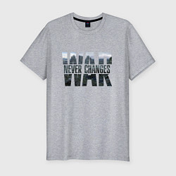 Мужская slim-футболка War never changes
