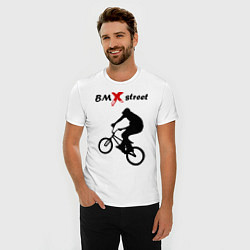 Футболка slim-fit BMX street, цвет: белый — фото 2