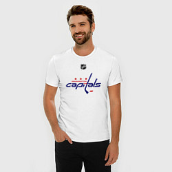 Футболка slim-fit Washington Capitals: Ovechkin 8, цвет: белый — фото 2