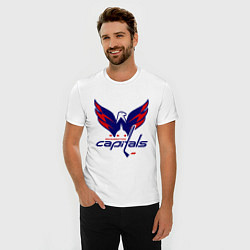 Футболка slim-fit Washington Capitals: Ovechkin, цвет: белый — фото 2