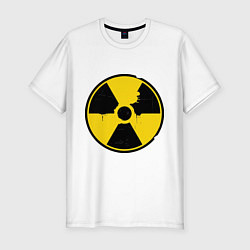 Мужская slim-футболка Радиоактивность