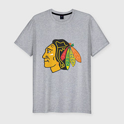 Мужская slim-футболка Chicago Blackhawks: Kane