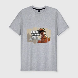 Мужская slim-футболка GTA San Andreas
