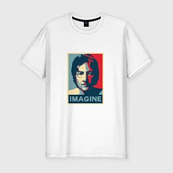 Мужская slim-футболка Lennon Imagine