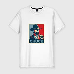 Футболка slim-fit Chuck Poster, цвет: белый