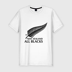 Футболка slim-fit New Zeland: All blacks, цвет: белый