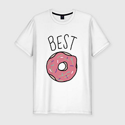 Футболка slim-fit Best friends, цвет: белый