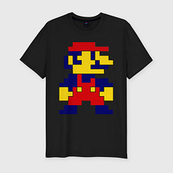 Мужская slim-футболка Pixel Mario