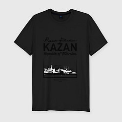 Мужская slim-футболка Kazan: Republic of Tatarstan