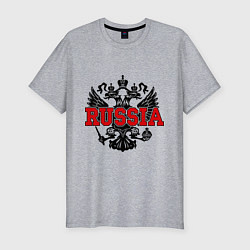 Мужская slim-футболка Russia Coat