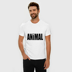 Футболка slim-fit Animal, цвет: белый — фото 2