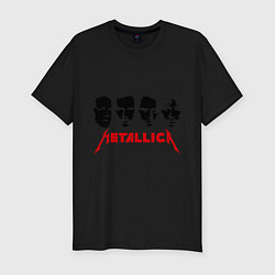 Мужская slim-футболка Metallica (Лица)