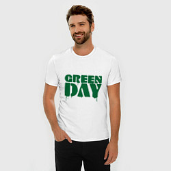 Футболка slim-fit Green Day, цвет: белый — фото 2