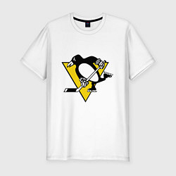 Футболка slim-fit Pittsburgh Penguins, цвет: белый
