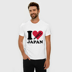 Футболка slim-fit I love Japan - Я люблю Японию, цвет: белый — фото 2