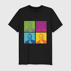 Футболка slim-fit Steve Jobs: Pop Art, цвет: черный