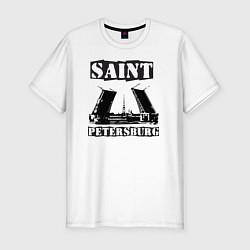 Мужская slim-футболка Санкт-Петербург