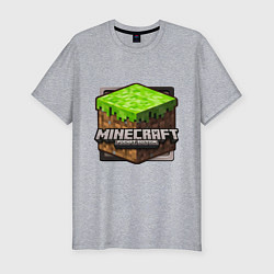 Мужская slim-футболка Minecraft: Pocket Edition