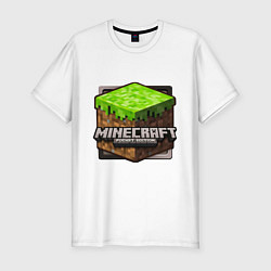 Мужская slim-футболка Minecraft: Pocket Edition