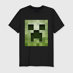 Футболка slim-fit Мinecraft creeper, цвет: черный