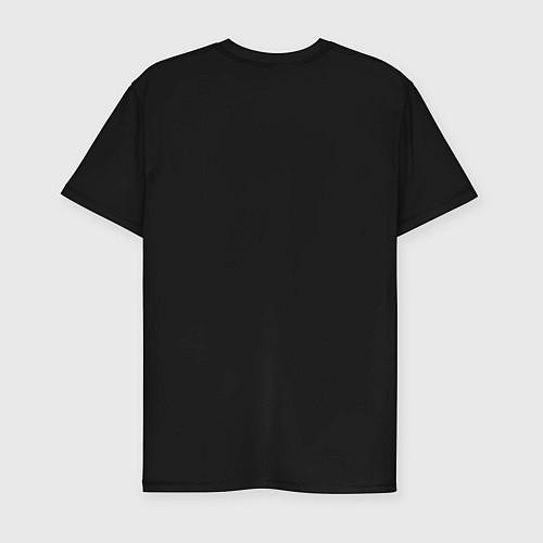 Мужская slim-футболка 9 Грамм лого / Черный – фото 2