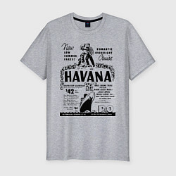 Мужская slim-футболка Havana Cuba