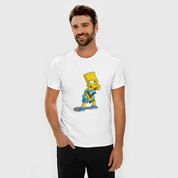 Футболка slim-fit Bad Bart, цвет: белый — фото 2