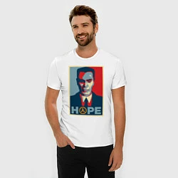 Футболка slim-fit G-Man Hope, цвет: белый — фото 2