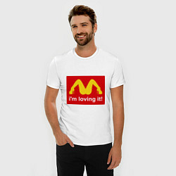 Футболка slim-fit Im lovin it!, цвет: белый — фото 2