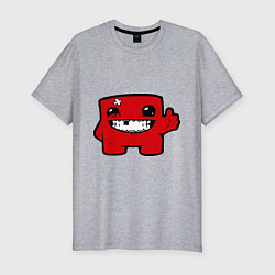 Мужская slim-футболка Super Meat Boy