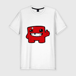 Мужская slim-футболка Super Meat Boy
